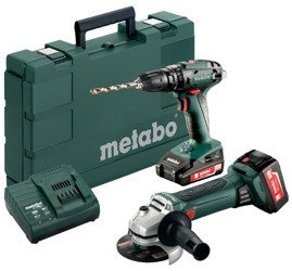 Zestaw METABO Combo 2.1.5 18 V: Carcassy: SB 18 LTX + SSD 18 LTX 200 + ładowarka ASC 30-36 V + 3 akumulatory Li-Ion 18 V / 4,0 Ah + Metalock III