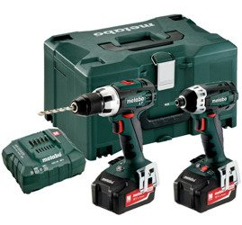 Zestaw METABO Combo 2.1.1 18 V w walizce MetaLoc III, BS 18 LT (carcass) + SSD 18 LTX 200 (carcass) + ładowarka ASC 30-36 V + 2 akumulatory Li-Ion 18 V / 4,0 Ah