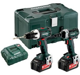 Zestaw METABO Combo 2.1.2 18 V w walizce MetaLoc III, BS 18 LT (carcass) + SSW 18 LTX 200 (carcass) + ładowarka ASC 30-36 V + 2 akumulatory Li-Ion 18 V / 4,0 Ah