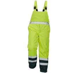 Spodnie ogrodniczki, ocieplane CERVA PADSTOW HI-VIS WINTER