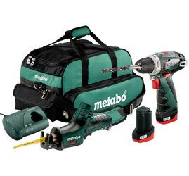 Zestaw  METABO Combo 2.3 10,8 V: BS + ASE z ładowarką LC 40, 2 akumulatory Li-Ion 10,8 V / 2,0 Ah