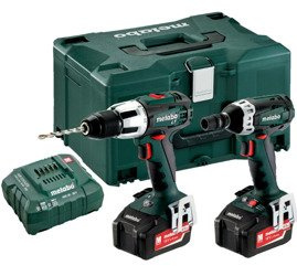 Zestaw METABO Combo 2.1.4 18 V w walizce MetaLoc III, SB 18 LT (carcass) + SSW 18 LTX 200 (carcass) + ładowarka ASC 30-36 V + 2 akumulatory Li-Ion 18 V / 4,0 Ah