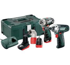 Zestaw  METABO Combo 2.1 10,8 V:BS Quick + SSD z ładowarką LC 40, 1 akumulator Li-Ion 10,8 V / 4,0 Ah, 2 akumulatory Li-Ion 10,8 V / 2,0 Ah