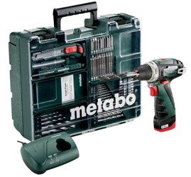 Zestaw METABO PowerMaxx BS z ładowarką LC 40 + 1 akumulator Li-Ion 10,8 V / 2,0 Ah + 63 szt. osprzętu