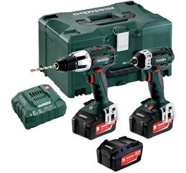 Zestaw METABO Combo 2.1.3 18 V: Carcassy: SB LT, SSD 18 LTX 200 + ładowarka ASC 30-36 V + 3 akumulatory Li-Ion 18 V / 4,0 Ah + Metalock III