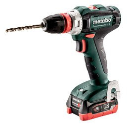 Wiertarko-wkrętarka udarowa METABO PowerMaxx BS 12 Q w walizce PVC, z ładowarką ASC 55 + 2 akumulatory LiHD 12 V / 2,0 Ah
