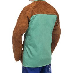 Skórzana kurtka spawalnicza WELDAS Lava Brown