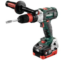 Gwintownik METABO GB 18 LTX BL Q I w walizce PVC, z ładowarką ASC 30-36 V + 2 akumulatory LiHD 18 V / 5,5 Ah, z dodatkowym uchwytem