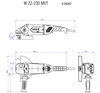 Szlifierka kątowa METABO W 22-230 MVT (wyłącznik czuwakowy)