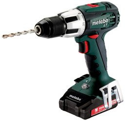Wiertarko-wkrętarka udarowa METABO SB 18 LT w walizce PVC, z ładowarką ASC 30-36 V + 2 akumulatory Li-Ion 18 V / 2,0 Ah