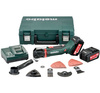 Multinarzędzie METABO MT 18 LTX w walizce PVC, z ładowarką ASC 30-36 V + 2 akumulatory Li-Ion 18 V / 5,2 Ah + zestaw osprzętu