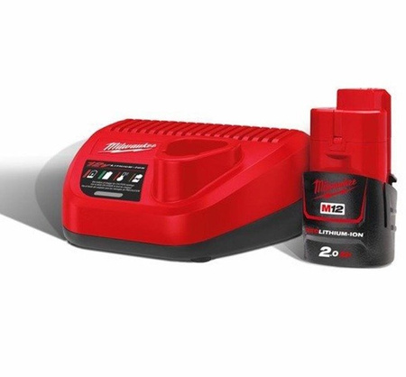 Zestaw - ładowarka z akumulatorami MILWAUKEE M12 NRG - 201