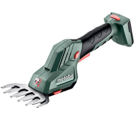 Nożyce do krzewów i trawy, akumulatorowe METABO PowerMaxx SGS 18 Q z akumulatorem LiHD 4,0 Ah i ładowarką ASC 145