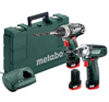 Zestaw  METABO Combo 10.8 V: BS + SSD z ładowarką LC 40 + 3 akumulatory Li-Ion 10,8 V / 2,0 Ah w walizce