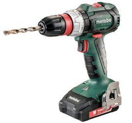 Wiertarko-wkrętarka METABO BS 18 LT BL Q w walizce PVC, z ładowarką ASC 30-36 V + 2 akumulatory Li-Ion 18 V / 2,0 Ah