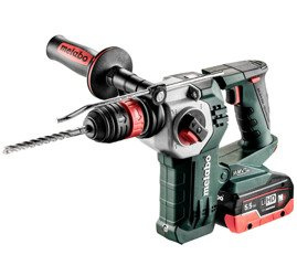 Młot METABO SDS PLUS KHA 18 LTX BL 24 Quick + ISA 18 LTX 24 w walizce PVC, z ładowarką ASC 30-36 V + 2 akumulatory LiHD 18 V / 5,5 Ah