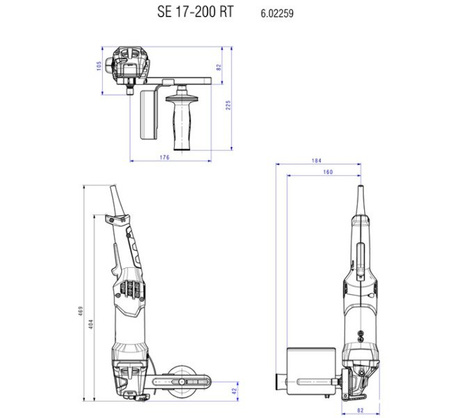 Satyniarka METABO SE 17-200 RT Set