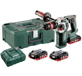 Młot METABO SDS PLUS KHA 18 LTX BL 24 Quick w walizce MetaLoc, z ładowarką ASC 30-36 V + 3 akumulatory LiHD 18 V / 4,0 Ah
