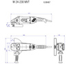 Szlifierka kątowa METABO W 24-230 MVT (wyłącznik czuwakowy)