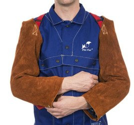 Skórzane rękawy spawalnicze WELDAS Lava Brown