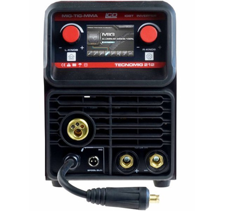 N Półautomat spawalniczy IDEAL TECNO MIG 212 LCD MIG/TIG/MMA Synergic VRD ALU