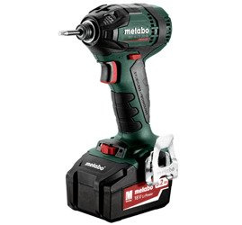 Zakrętarka udarowa METABO SSD 18 LTX 200 BL w walizce PVC, z ładowarką ASC 30-36 V + 2 akumulatory Li-Ion 18 V / 5,2 Ah