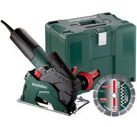Szlifierka kątowa METABO W 12-125 HD Set CED w walizce Metalock IV + diamentowa tarcza tnąca