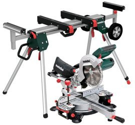 Pilarka do cięcia kątowego i ukośnego METABO Set KGS 216 M + KSU 251