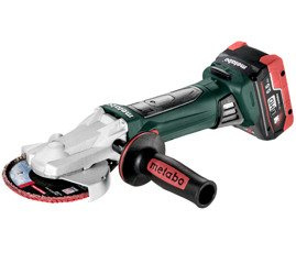Szlifierka kątowa METABO WF 18 LTX 125 w walizce PVC, z ładowarką ASC 30-36 V + 2 akumulatory LiHD 18 V / 5,5 Ah