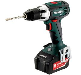 Wiertarko-wkrętarka  METABO BS 18 LT w walizce PVC, z ładowarką ASC 30-36 V + 2 akumulatory Li-Ion 18 V / 4,0 Ah