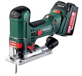 Wyrzynarka METABO STA 18 LTX 100 w walizce PVC, z ładowarką ASC 30-36 V + 2 akumulatory Li-ion 18 V / 5,2 Ah