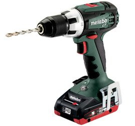 Wiertarko-wkrętarka METABO BS 18 LT w walizce PVC, z ładowarką ASC 30-36 V + 2 akumulatory LiHD 18 V / 4,0 Ah