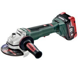 Szlifierka kątowa METABO WPB 18 LTX BL 125 Quick w walizce PVC, z ładowarką ASC 30-36 V + 2 akumulatory LiHD 18 V / 8,0 Ah