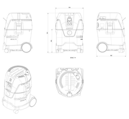 Odkurzacz METABO ASA 25 L PC