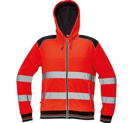 Bluza z kapturem CERVA KNOXFIELD HI-VIS