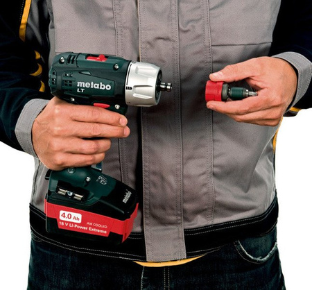 Wiertarko-wkrętarka METABO BS 18 LT Quick w walizce PVC, z ładowarką ASC 30-36 V + 2 akumulatory Li-Ion 18 V / 4,0 Ah