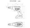 Wkrętarka do suchej zabudowy METABO SE 18 LTX 2500 (carcass - bez ładowarki i akumulatorów) + Metalock II