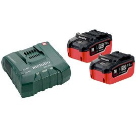Zestaw akumulatorowy METABO - 2 akumulatory LiHD 18 V / 7,0 Ah + ładowarka ASC Ultra