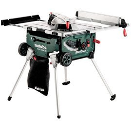 Pilarka tarczowa stołowa METABO TS 36 LTX BL 254, z ładowarką ASC Ultra M + 2 akumulatory LiHD 36 V / 6,2 Ah