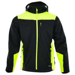 Kurtka robocza softshell SARA COMFORT Plus - czarno-seledynowa
