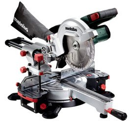 Pilarka do cięcia kątowego i ukośnego METABO KGS 18 LTX 216 z ładowarką ASC 30-36 V + 2 akumulatory Li-Ion 18 V / 5,2 Ah