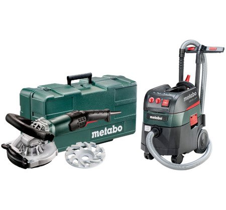 Frezarka do renowacji METABO Set RSEV 19-125 RT "Abrasiv" + ASR 35 L ACP